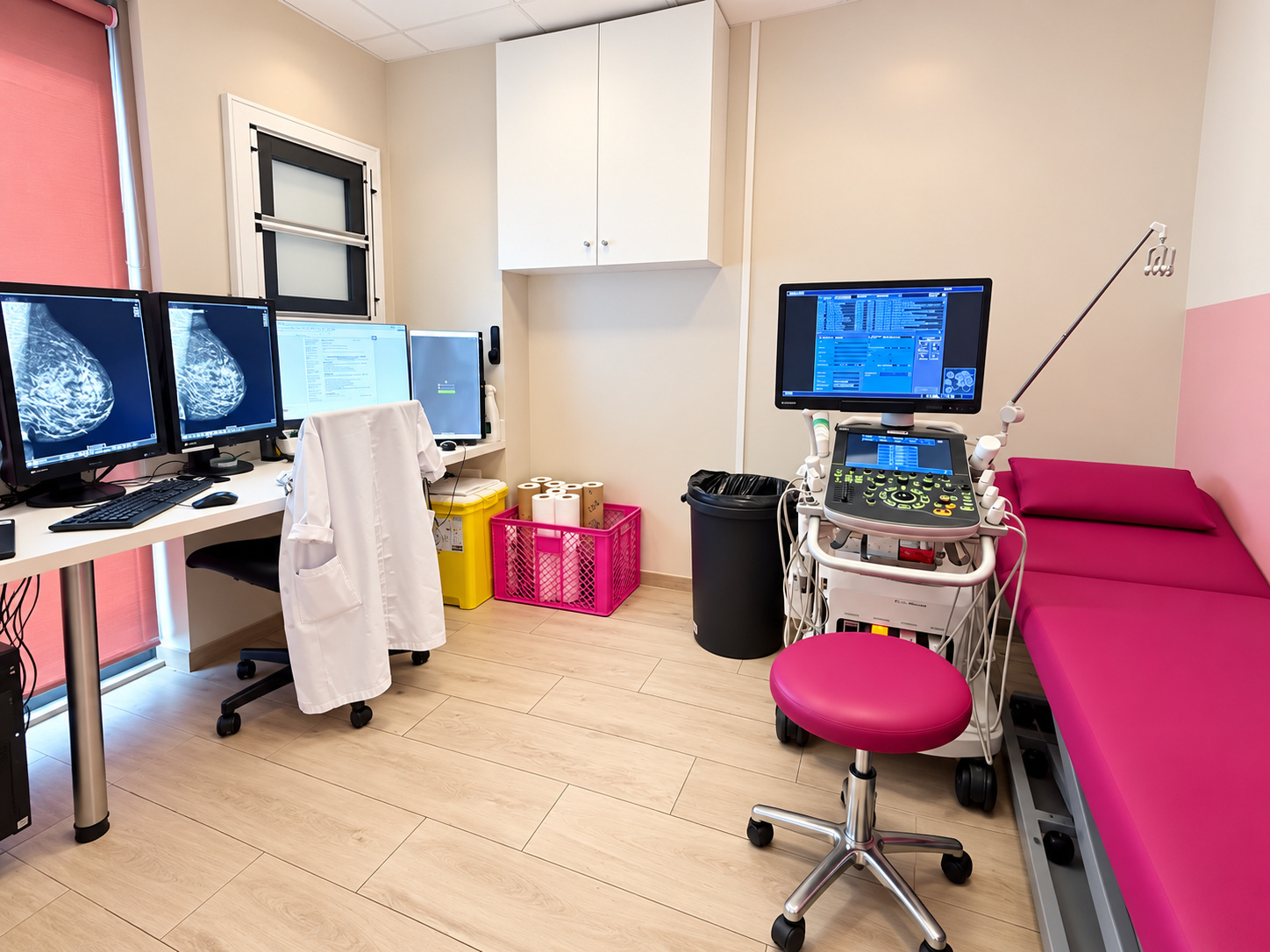 Salle d'Echographie : Imagerie Médicale Manin-Crimée : Centre d’Imagerie de la Femme et de l’Enfant